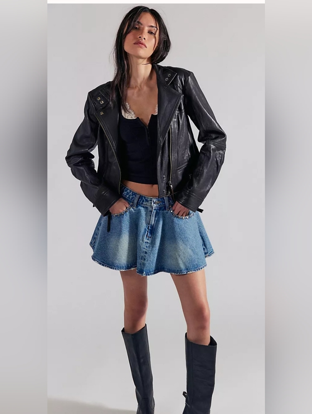 We The Free Wonderland Denim Skirt , NWOT, Size 28